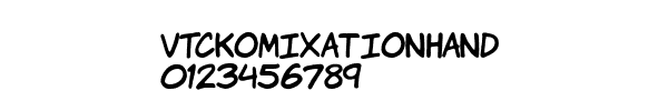 Fuente VTCKomixationHand.ttf