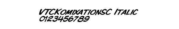 Fuente VTCKomixationSC Italic.ttf