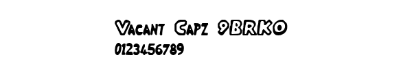 Fuente Vacant Capz (BRK).ttf