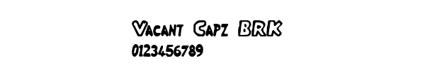 Fuente Vacant Capz BRK.ttf