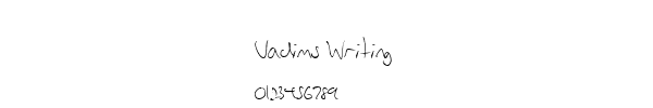 Fuente Vadims Writing.TTF