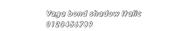 Fuente Vaga bond shadow Italic.ttf