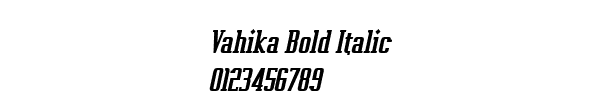 Fuente Vahika Bold Italic.ttf