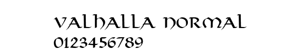 Fuente Valhalla Normal.ttf