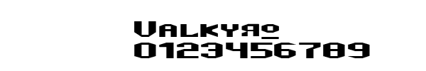 Fuente Valkyro.ttf