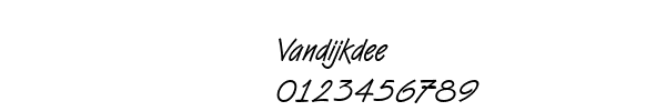 Fuente Vandijkdee.ttf