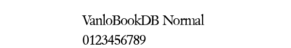 Fuente VanloBookDB Normal.ttf
