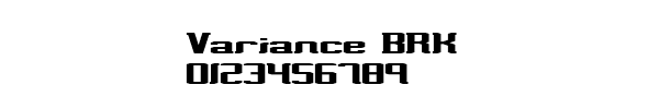 Fuente Variance BRK.ttf
