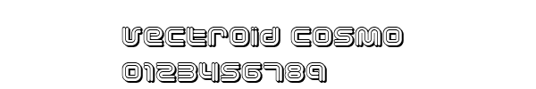 Fuente Vectroid Cosmo.ttf