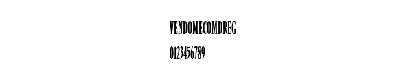 Fuente VendomeComDReg.ttf