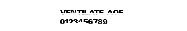 Fuente Ventilate Aoe.ttf