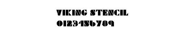 Fuente Viking Stencil.ttf
