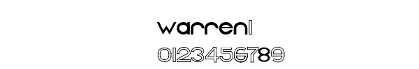 Fuente WARREN1.TTF