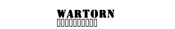 Fuente WARTORN.TTF