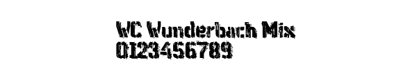 Fuente WC Wunderbach Mix.otf