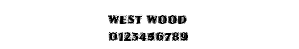 Fuente WEST WOOD.TTF