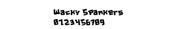 Fuente Wacky Spankers.ttf