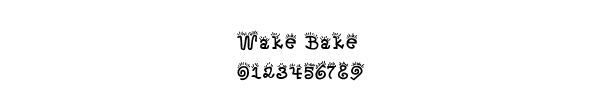 Fuente Wake Bake.ttf