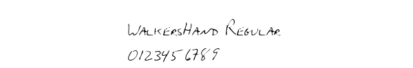 Fuente WalkersHand Regular.TTF