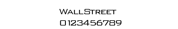 Fuente WallStreet.ttf