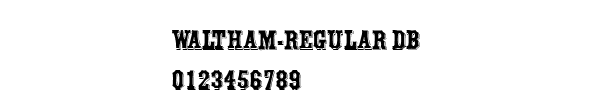 Fuente Waltham-Regular DB.ttf