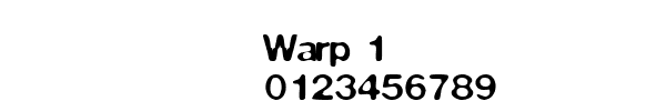 Fuente Warp 1.ttf