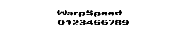 Fuente WarpSpeed.ttf