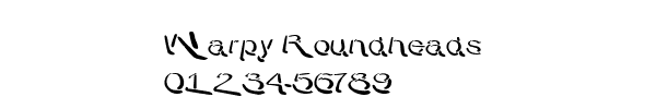 Fuente Warpy Roundheads.ttf