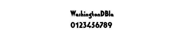 Fuente WashingtonDBla.ttf