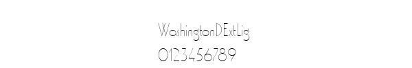 Fuente WashingtonDExtLig.ttf