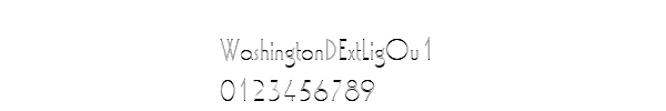 Fuente WashingtonDExtLigOu1.ttf