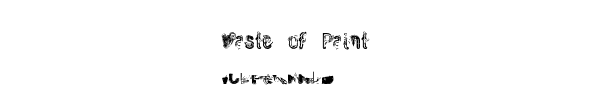 Fuente Waste_of_Paint.ttf