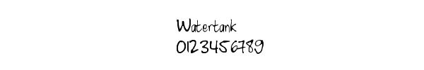 Fuente Watertank.ttf