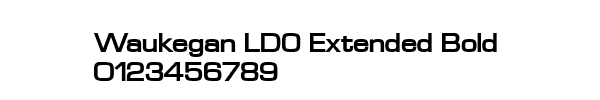 Fuente Waukegan LDO Extended Bold.ttf