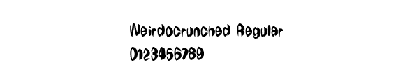 Fuente Weirdocrunched Regular.ttf