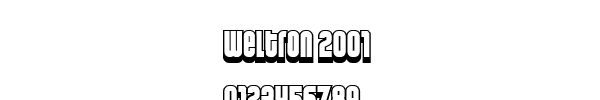 Fuente Weltron 2001.ttf