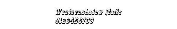 Fuente Westernshadow Italic.ttf