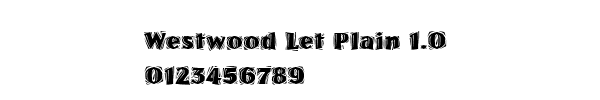 Fuente Westwood Let Plain 1.0.ttf