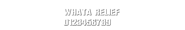 Fuente Whata relief.ttf