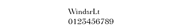 Fuente WindsrLt.ttf