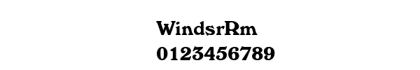 Fuente WindsrRm.ttf