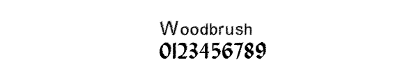 Fuente Woodbrush.ttf