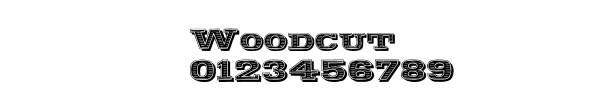 Fuente Woodcut.ttf