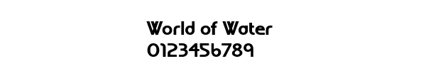 Fuente World of Water.ttf