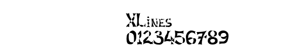 Fuente XLines.ttf