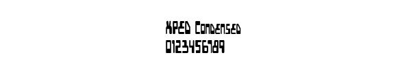Fuente XPED Condensed.ttf