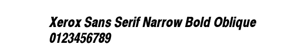Fuente Xerox Sans Serif Narrow Bold Oblique.ttf
