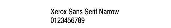Fuente Xerox Sans Serif Narrow.ttf