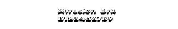 Fuente Xtrusion Brk.ttf