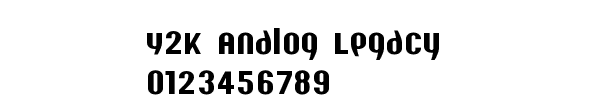 Fuente Y2K Analog Legacy.ttf